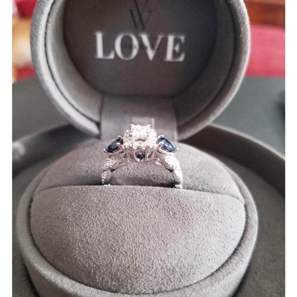 SOLD Vera Wang Love Engagement Ring and Diamond Wedding Band